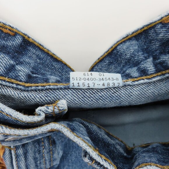 Levis Women SEE MEASUREMENTS Custom Pyramid Stud Cat Kittens Cut Off Jean Shorts - Picture 9 of 11